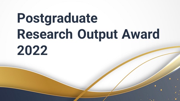 Chemistry PhD Student XIE Yi Receives Postgraduate Research Output Award 2022