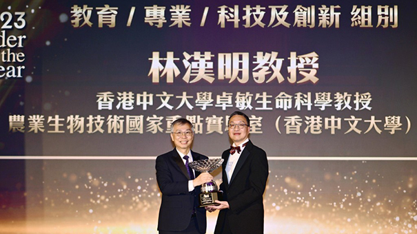 Prof. LAM Hon Ming Receives The Leader of the Year 2023 Award